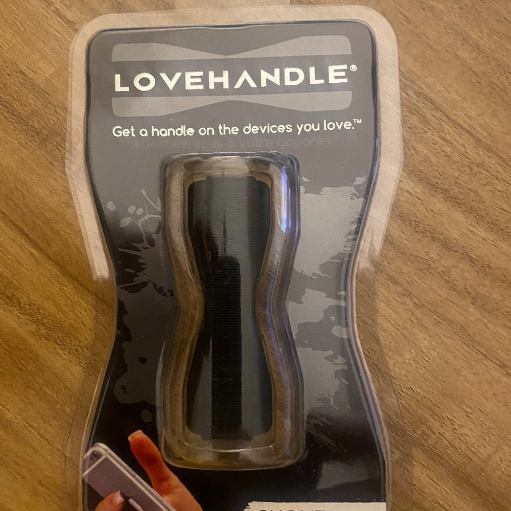 Love Handle Universal Phone Grip- Black ,Small